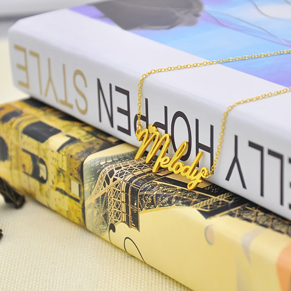 Personalized Heart Pendant Necklace Stainless Steel Boho Jewelry for Bridesmaids Gifts