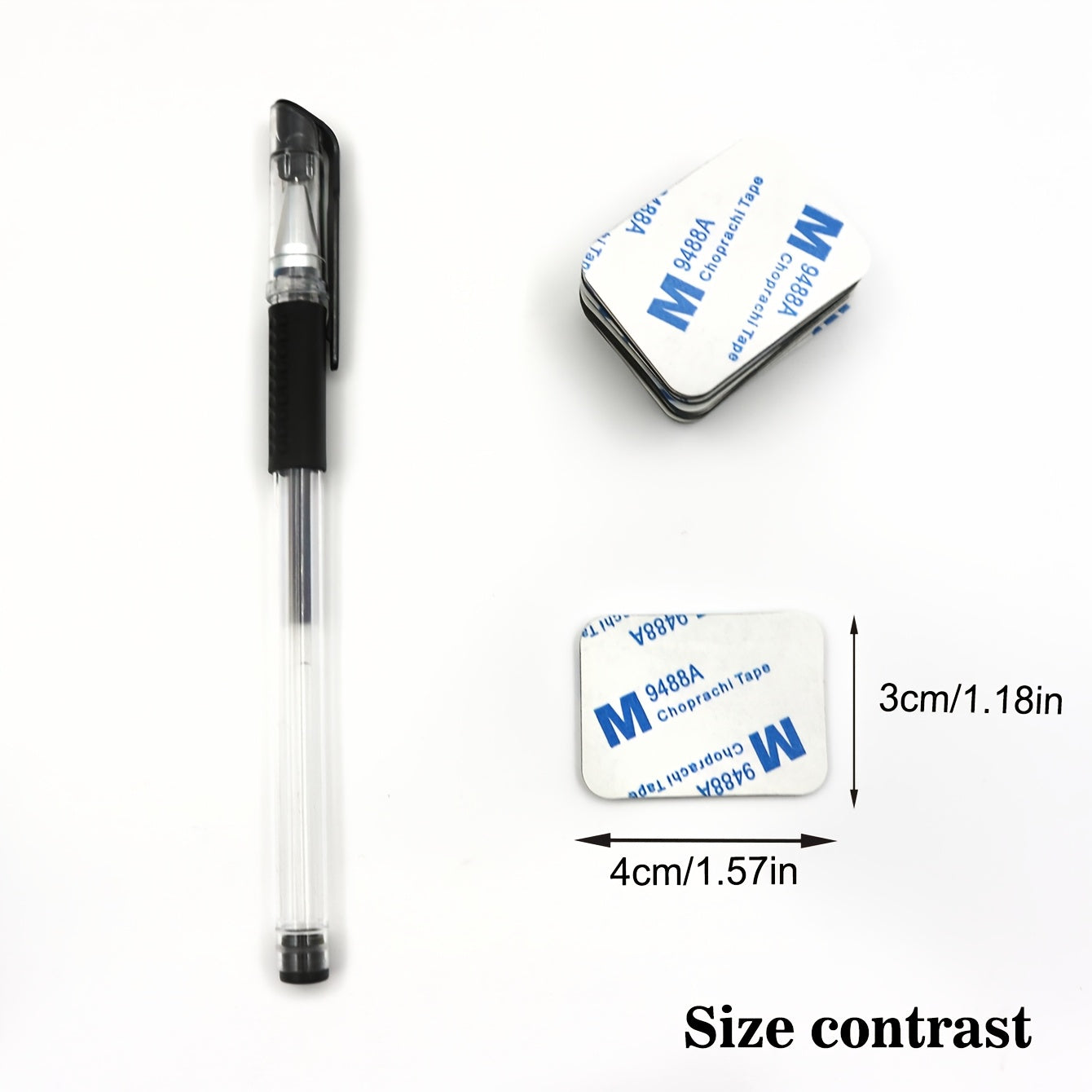 Juego de 10/20/60 tiras de cinta adhesiva de doble cara de uso pesado negro EVA espuma para paredes, suelos, puertas y cristales