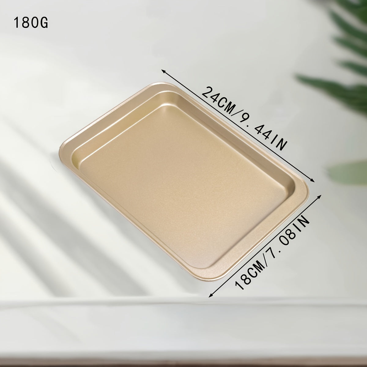 Oltin to'rtburchakli yopishqoq pishirish idishlari, 1 yoki 2 ta to'plam, non, tort, pizza, pechene, eklair, tost va boshqalar uchun. Oziq-ovqat darajasidagi materiallardan tayyorlangan.