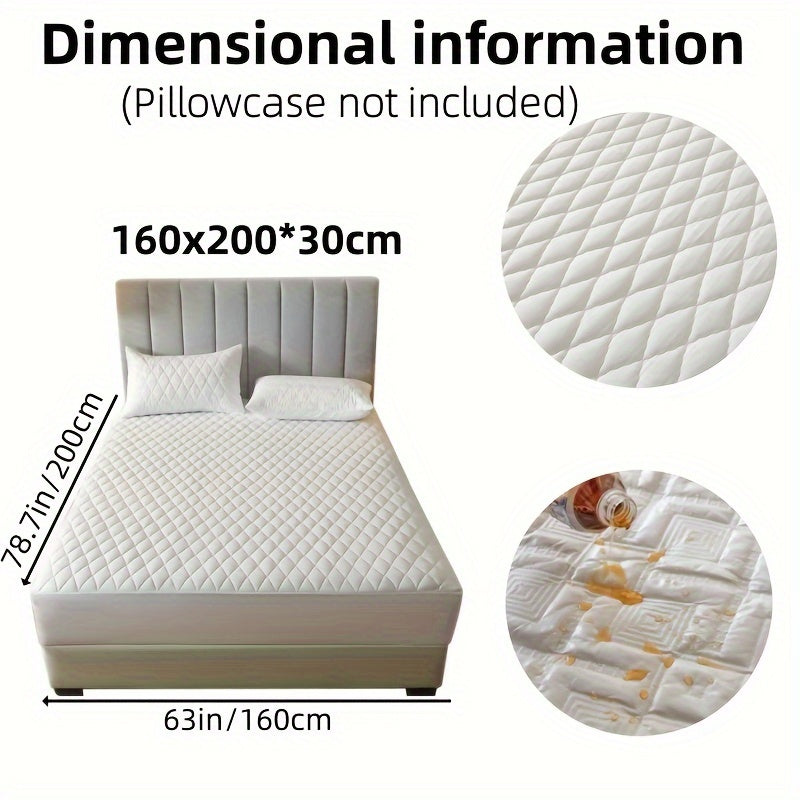 Suv o'tkazmaydigan yostiq himoyachisi, bir-biriga qo'shilgan rangli qatlamli dizayn, suv o'tkazmaydigan, sirpanmaydigan yotoq qoplami