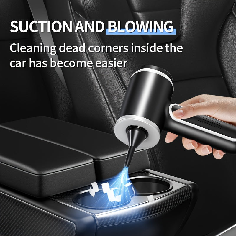Мини портативный автомобильный пылесос 12В с мощным всасыванием, легкий сборщик пыли