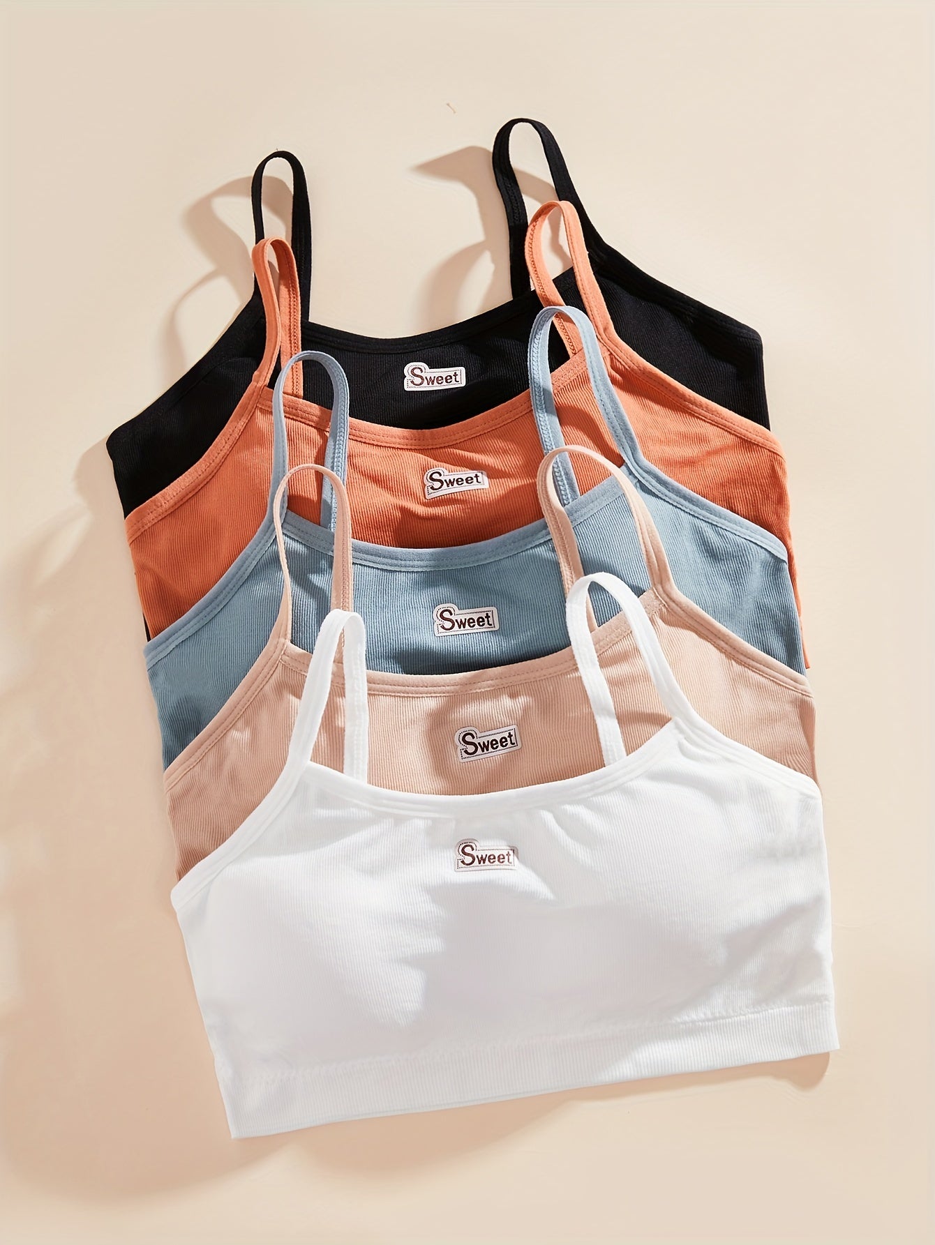 Women's Cotton Solid Bras Comfortable Breathable Lingerie Underwear