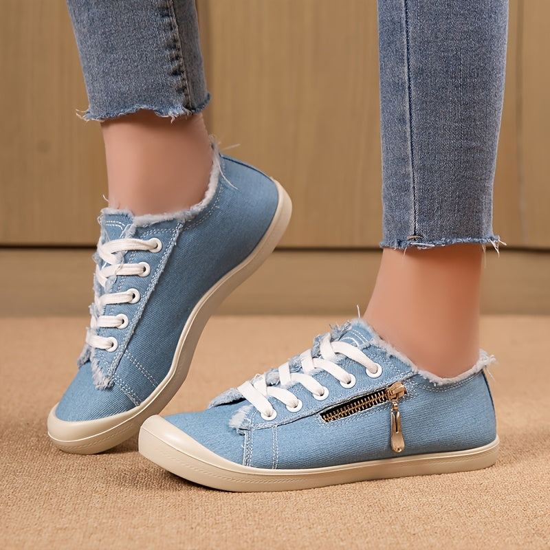 Women's Low-Top Sports Shoes Retro Hong Kong Style Casual Flats