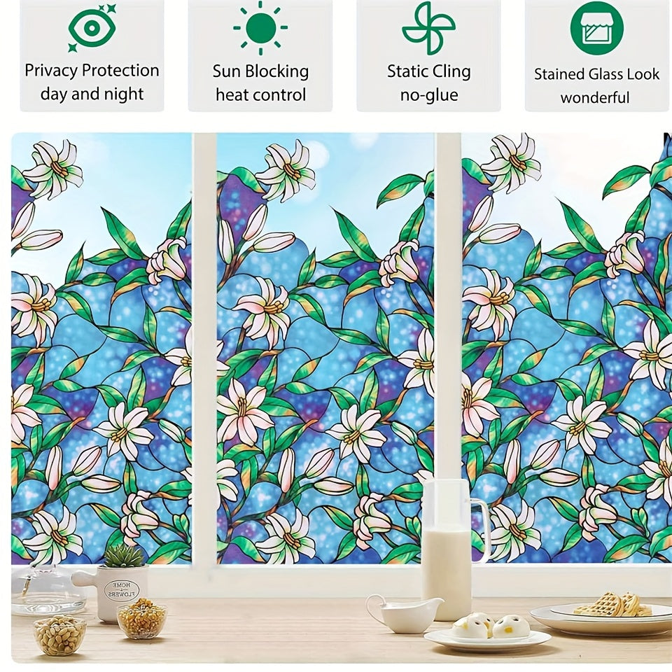 Zamonaviy Orchid oynasi filmi 10mil PVC maxfiylik dekorasi rangli shisha effekti