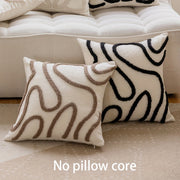 Bohemian Style Reversible Chenille Throw Pillow Cover with Zipper Closure for Home Decor