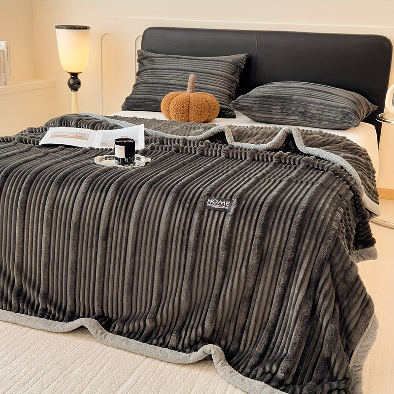 Faux Fur Throw Blanket Soft Warm Cozy for Couch Bed Travel All-Season Gift