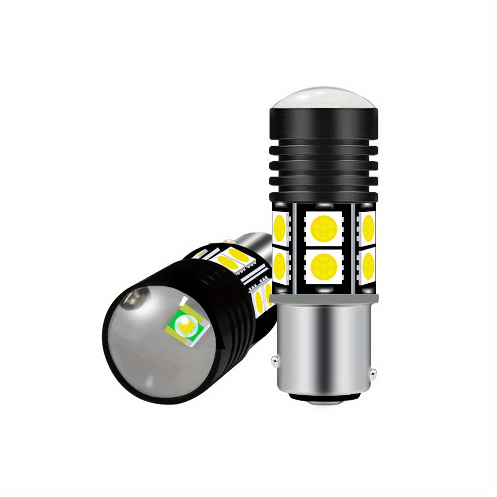 2 Pack White LED Brake Light Bulbs 1156 P21/5W Turn Signal Reverse