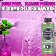 Car Wash Liquid for White and Black Cars 4.05oz Waterless Wax Concentrate