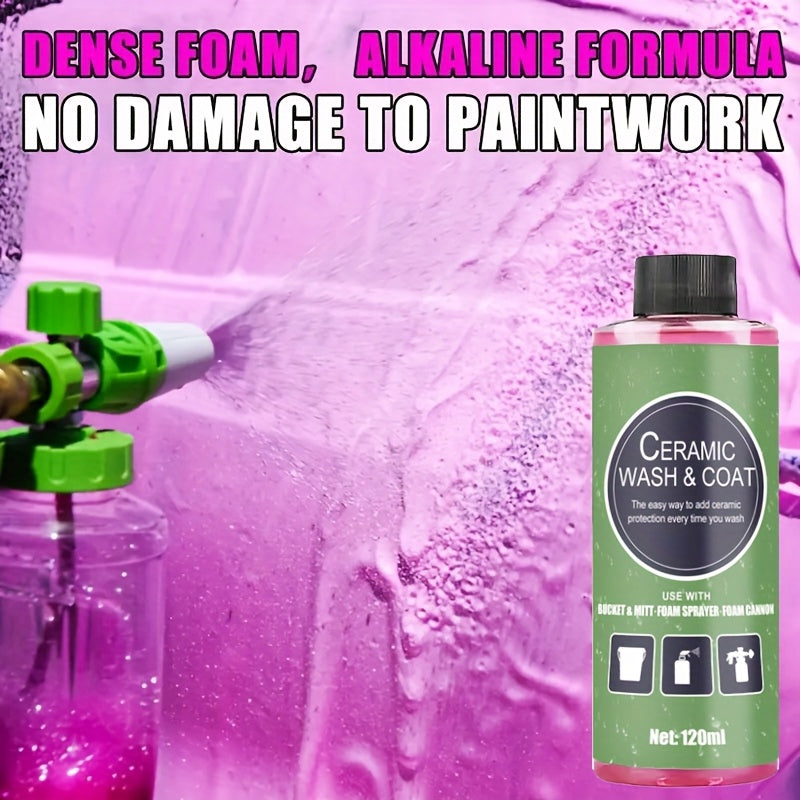 Car Wash Liquid for White and Black Cars 4.05oz Waterless Wax Concentrate