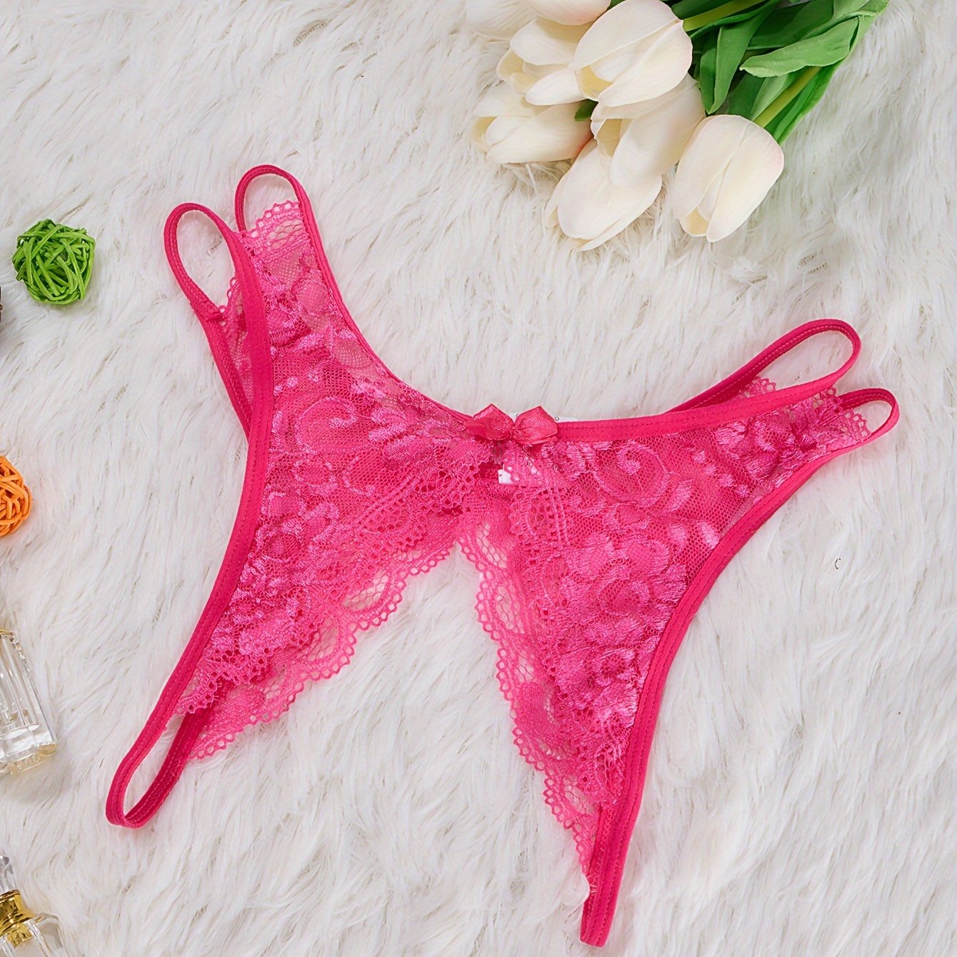 Women's Lace Seductive Lingerie Set with Adjustable Straps