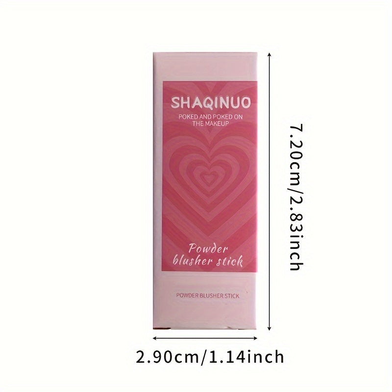 Ayollar uchun suvga chidamli matli blush stick, o'rtacha qamrov, pushti, barcha teri turlari uchun