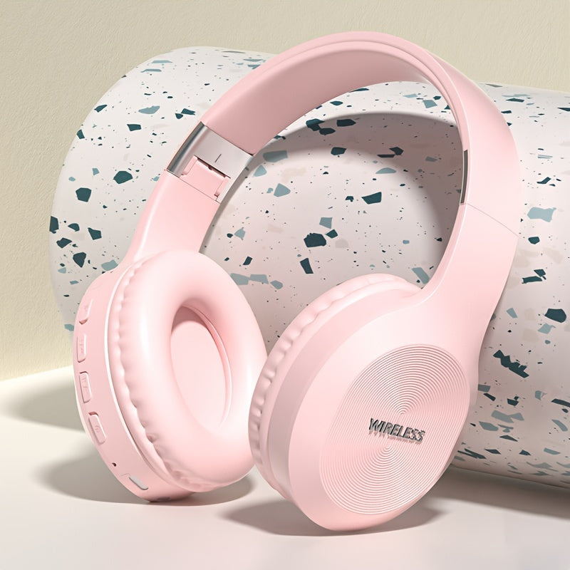 Auriculares deportivos inalámbricos sobre la oreja con sonido de alta fidelidad, control de volumen para tablets, PCs, televisores y teléfonos