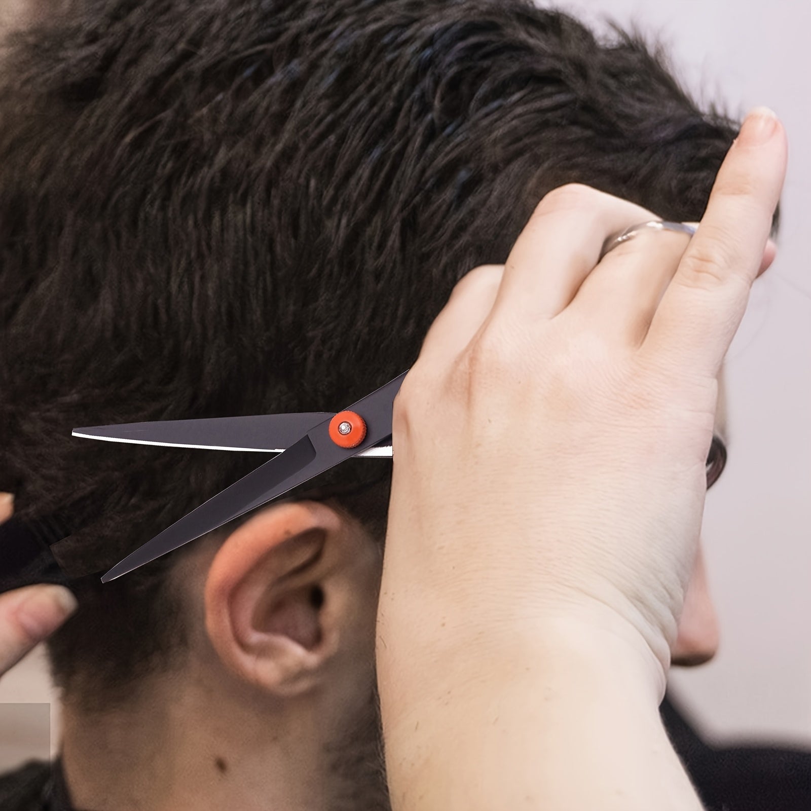 Unisex Hair Cutting Scissors Set with Thinning Shears and Comb for Stylists