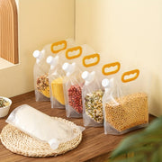 Pack of 5 3L Food Storage Bags with Lids Airtight Plastic Containers for Kitchen