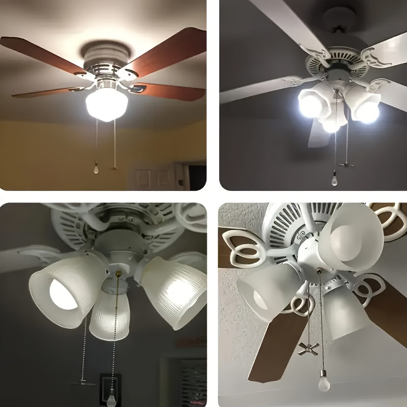 Набор из 2 антикварных металлических накладок в ретро-стиле с вентилятором и зиппером для лампочки, украшенными декоративными листьями и ламповыми украшениями, батарейки не требуются для удлинителя потолочного вентилятора.