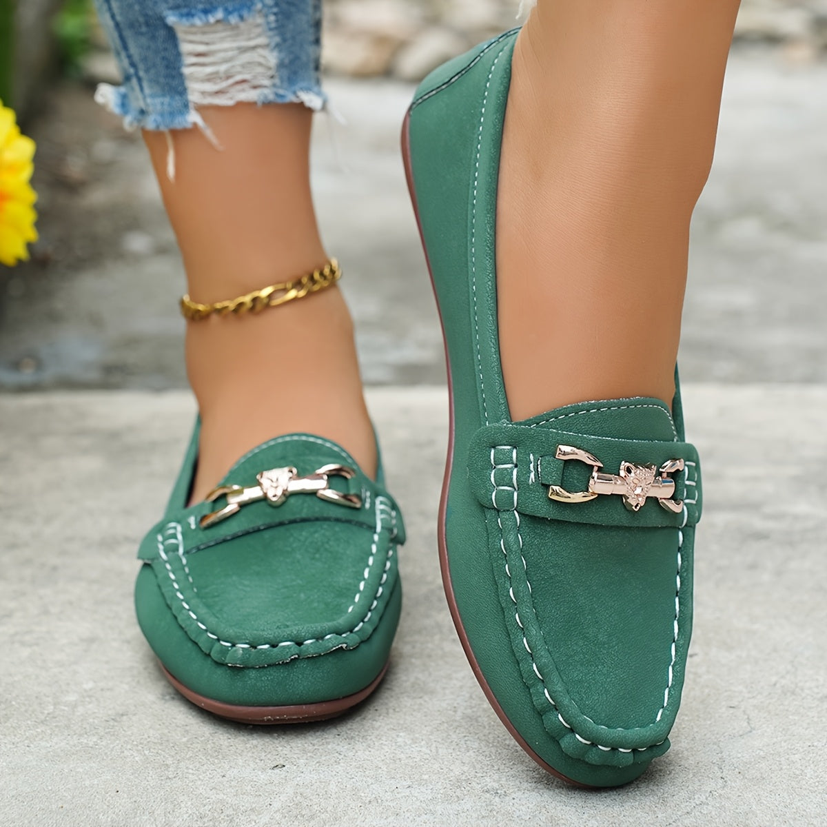 Women Casual Loafers Flat Slip-On Shoes Lightweight Moccasins for Outdoors