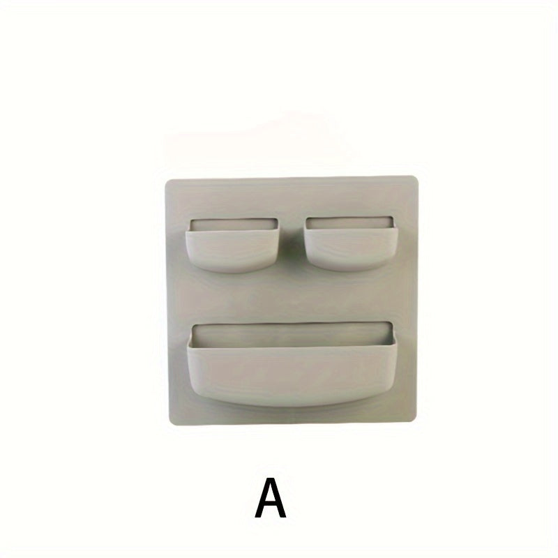 Adhesive Wall Storage Rack No Punching Bathroom Kitchen Refrigerator Shelf