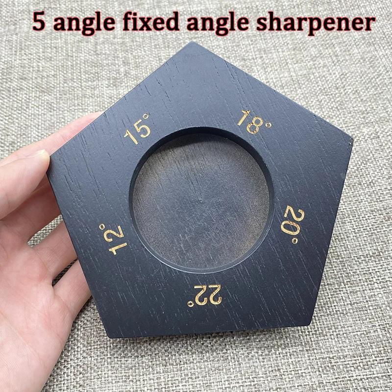 Afilador de cuchillos de cocina manual con infusión de diamantes, ángulos fijos de 12°, 15°, 18°, 20°, 22°, duradero