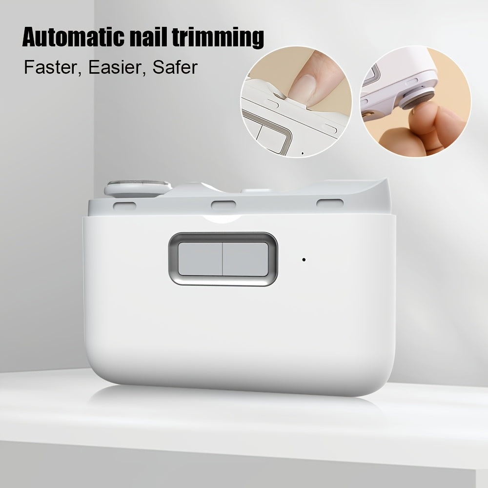 Afeitadora eléctrica de uñas 2 en 1 recargable por USB, dispositivo para manicura y pedicura, cuidado de uñas