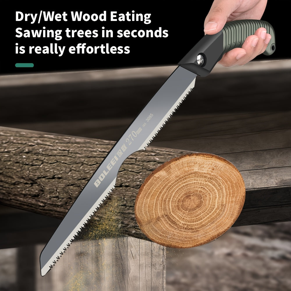 Alloy Steel Hand Saw with Protective Sleeve Anti-Rust Wear-Resistant for Woodworking