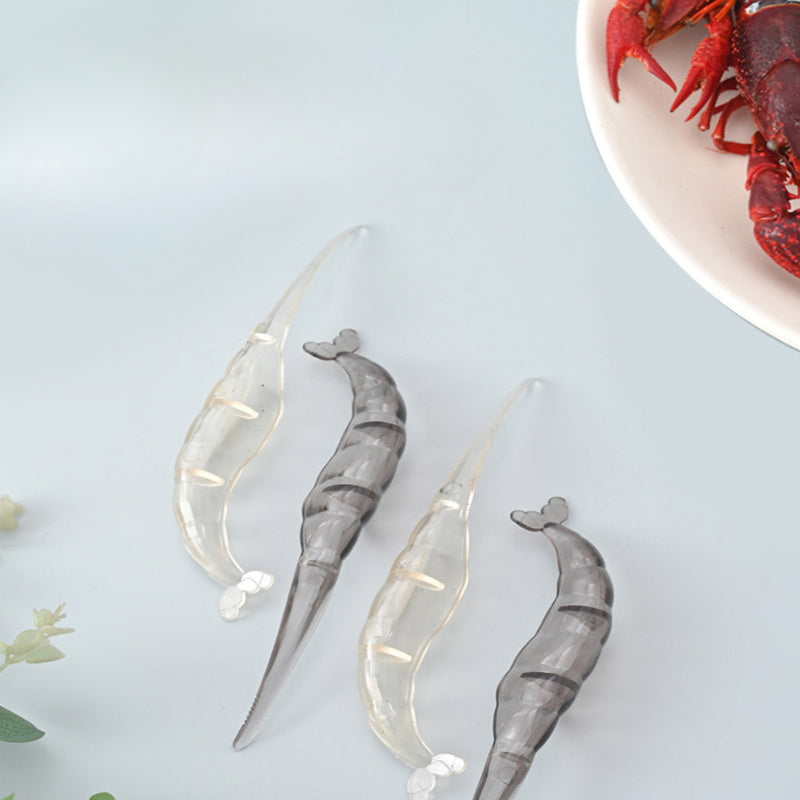 Set of 6 Shrimp Deveiners, Sturdy Plastic Prawn Peeler, Seafood Kitchen Tools