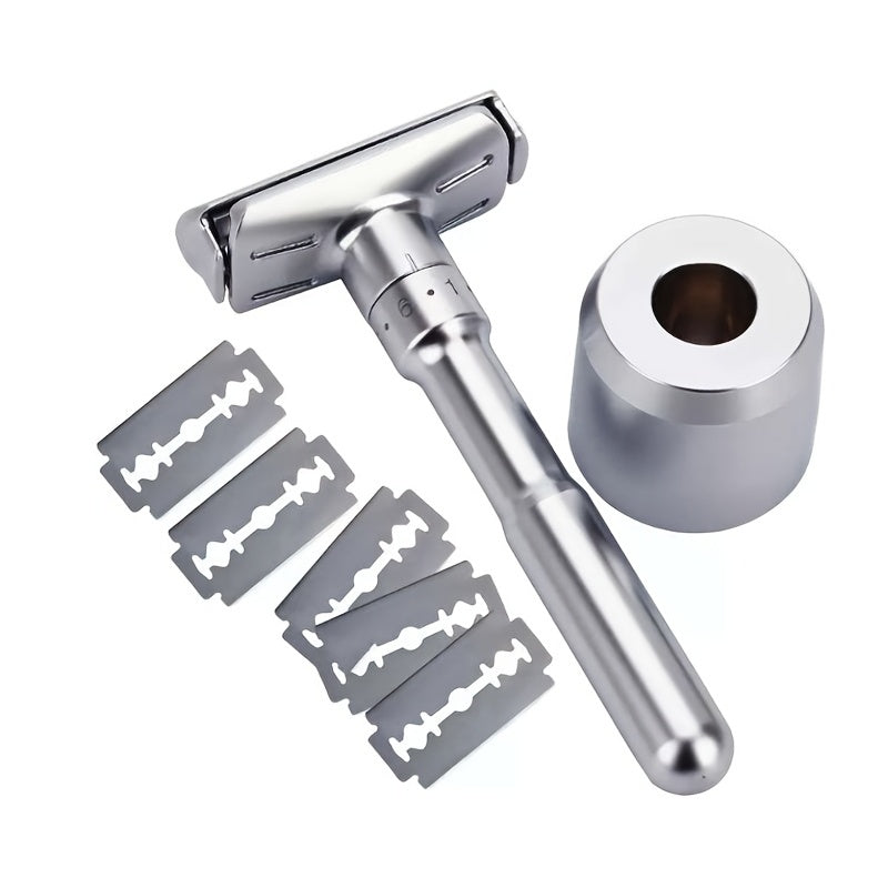 Men and Women Safety Razor 5 Blades Double Edge Shaving Razor