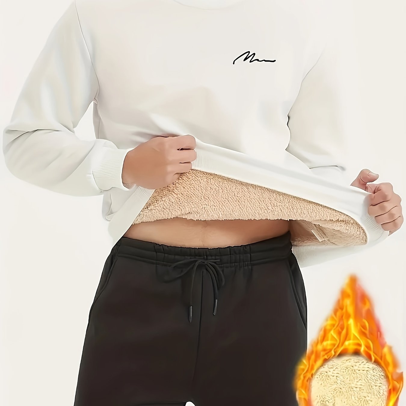 Qoramtir rangdagi 'Mama' printli, mo'ynali erkaklar svitshoti, kuz va qish uchun mukammal.