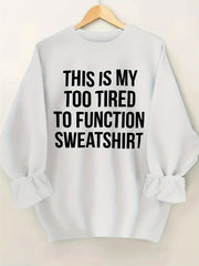 Толстовка бежевого цвета с круглым вырезом и черным принтом для женщин