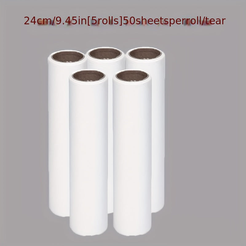 Portable Lint Remover with Sticky Sheets and Reusable Refills for Clothes Furniture and Car Cleaning