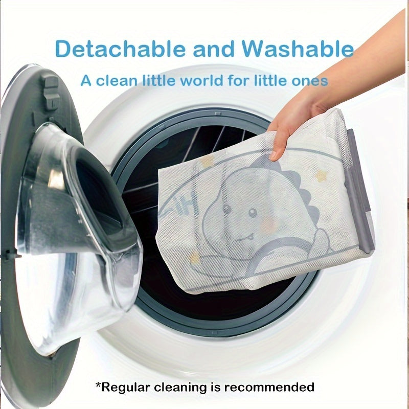 Gaming Enclosure with Pull Ring and Door Safety Guardrail with Eight Anti-slip Bases