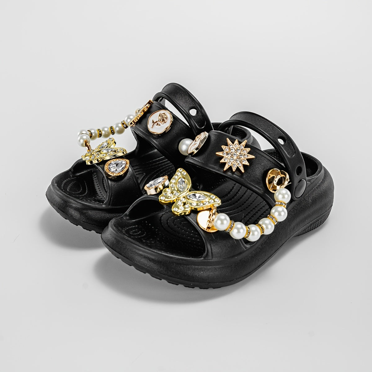 Kids' Summer Cartoon Hole Shoes for Boys and Girls with Thick EVA Soles