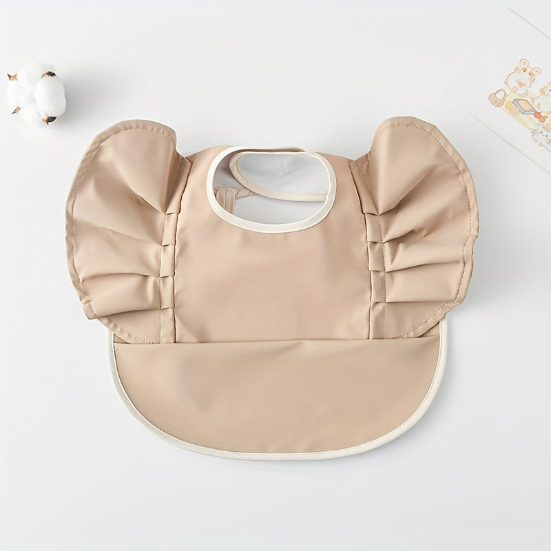 Babero impermeable para alimentar con diseño de alas de ángel, material PU, para regalos de vacaciones