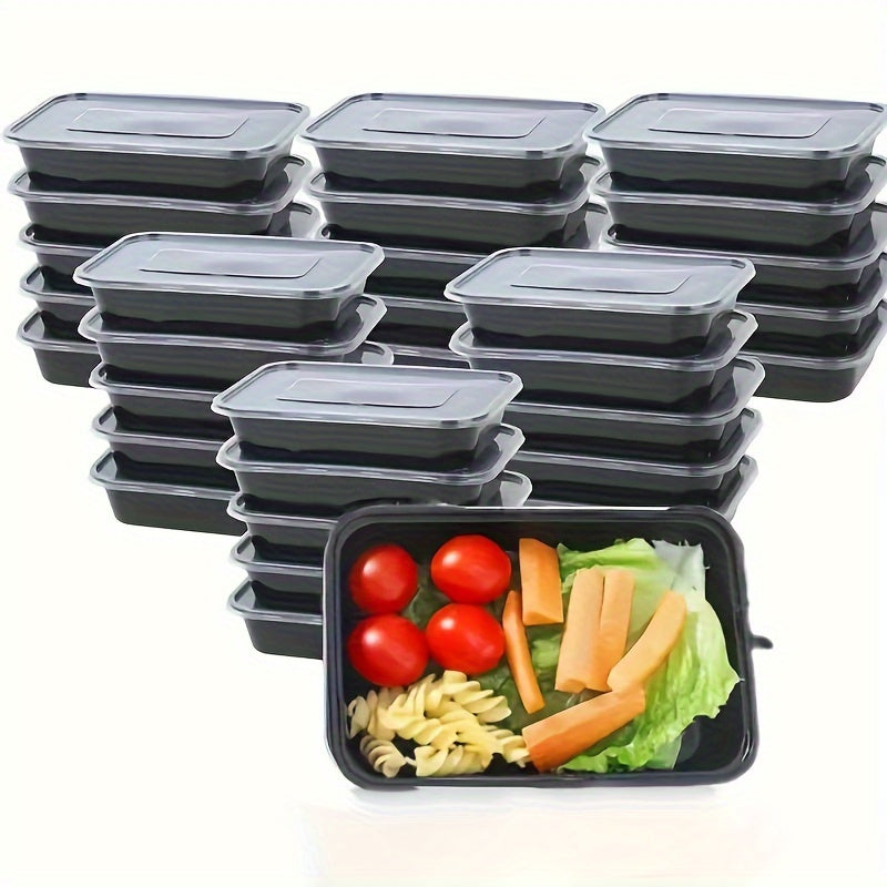 Pack of 10/30/50 BPA-Free Plastic Meal Prep Containers 500ml Leakproof Food Storage