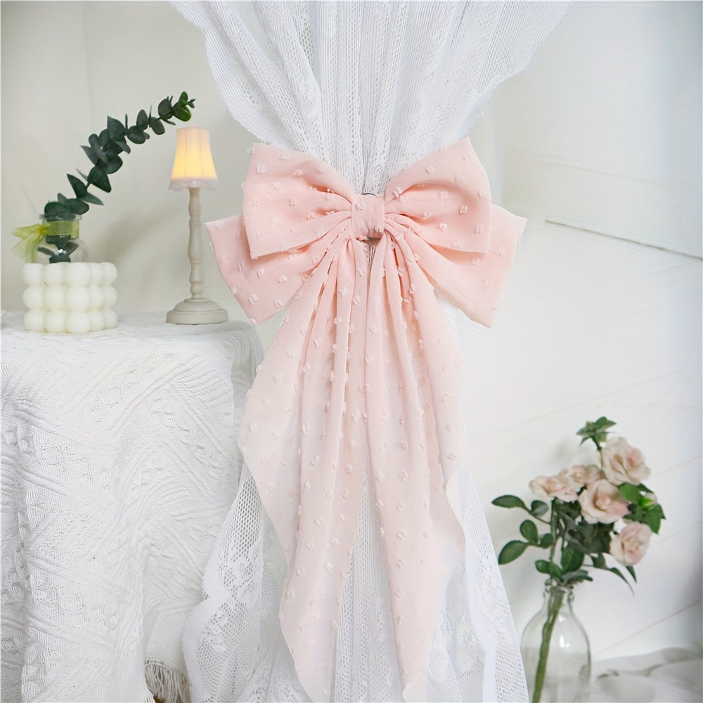 Chic Bow Holdbacks for Curtains, Stylish Home Decor, Easy Curtain Control