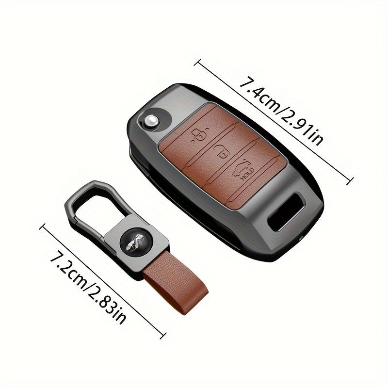 Car Key Case Cover Zinc Alloy Durable Shell for Multiple Models