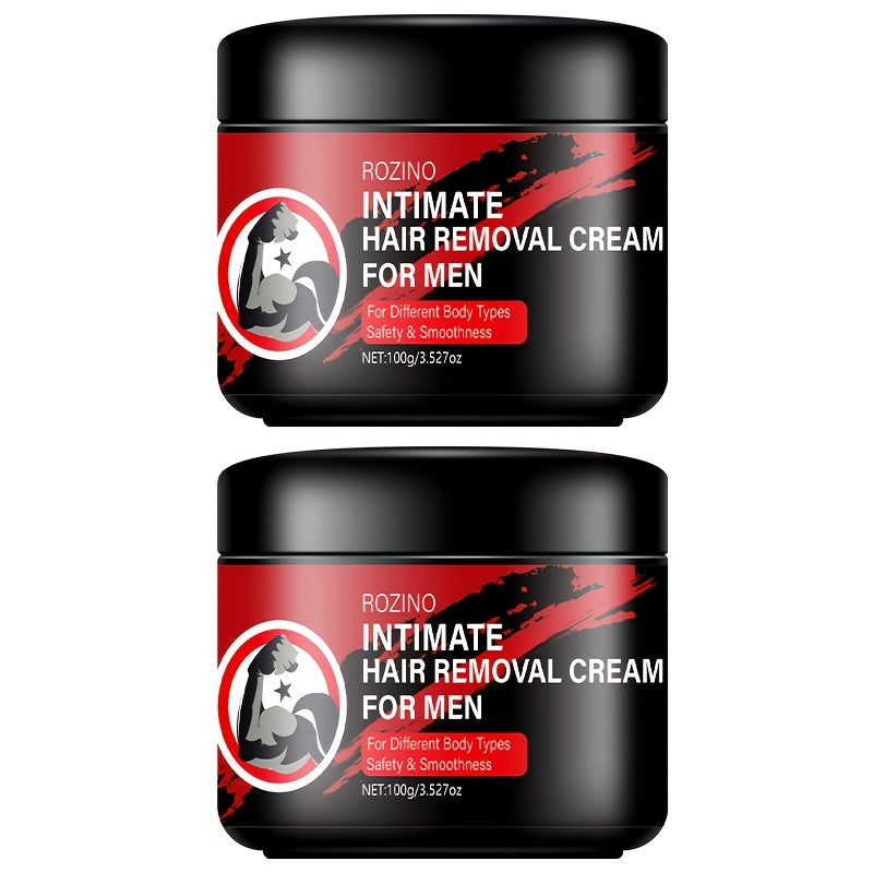 Crema depilatoria para hombres 100G Pack Sin dolor Calmante de acción rápida