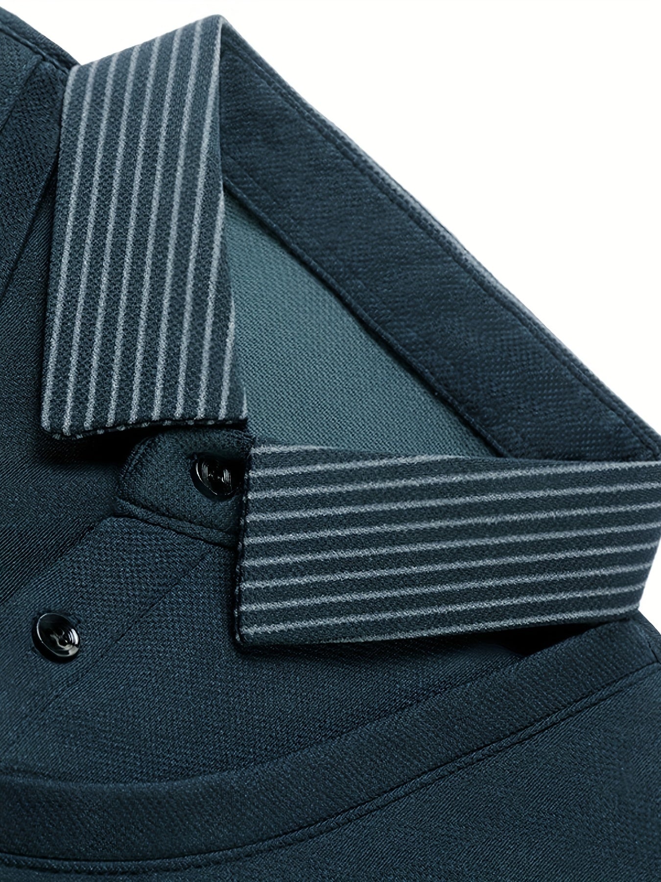 Мужская длинная рубашка для гольфа в полоску, дышащий полиэстер, повседневная, весна и осень