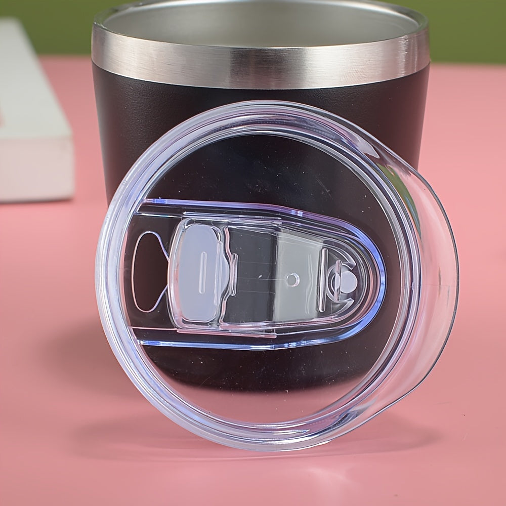 Noxud qotishma mini tumbler izolyatsiyalangan qopqoq bilan - 8oz 260ml ikki devorli vakuumli stakan issiq va sovuq ichimliklar uchun - Qo'l bilan yuvish mumkin va qahva va boshqa ichimliklar uchun qayta ishlatiladigan