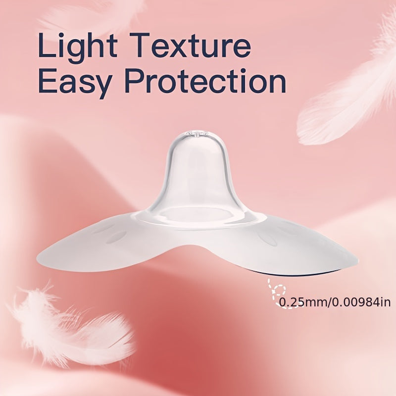 Силиконовые накладки на соски в форме бабочки для грудного вскармливания, 2 шт., прозрачные