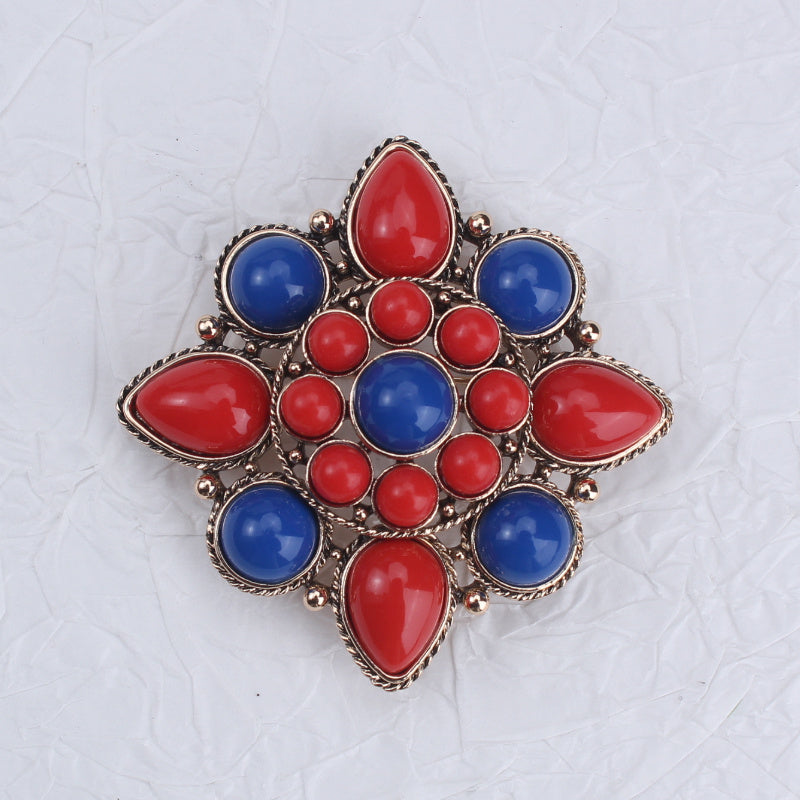 Enamel Lotus Brooch Pin for Coats and Skirts Stylish Dual-Use Jewelry