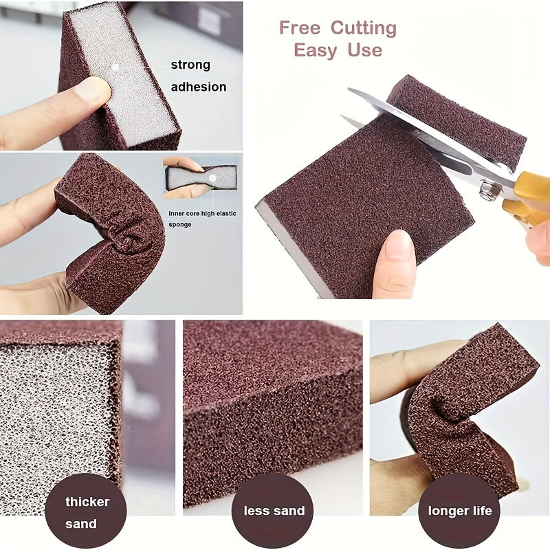 Emery Magic Sponge - Kuchli zang va dog' tozalovchi, oshxona buyumlari uchun mustahkam tozalash pad, idish-tovoq uchun xavfsiz