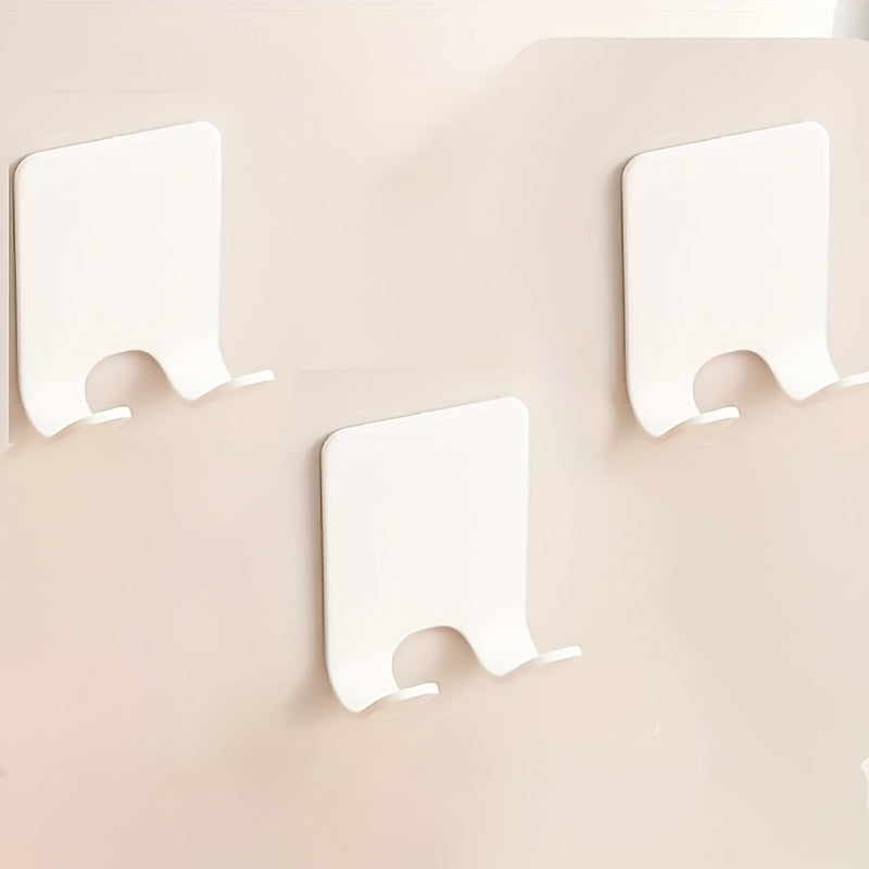 Wall Mounted Shaver Holder Rack Plastic Bathroom Storage for Men and Family