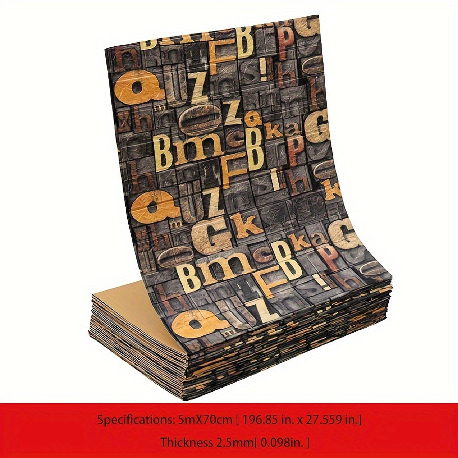 3D Brick Wallpaper Peel and Stick Waterproof Self-Adhesive Contact Paper for Home Decor 69.85cm x 16.4ft