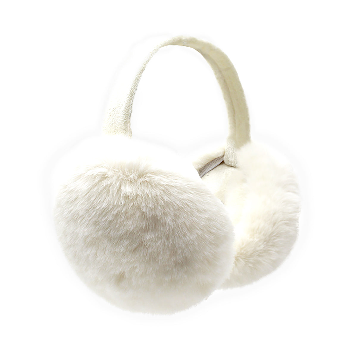 Winter Fleece Ear Warmers with Furry Lining Foldable for Cold Weather