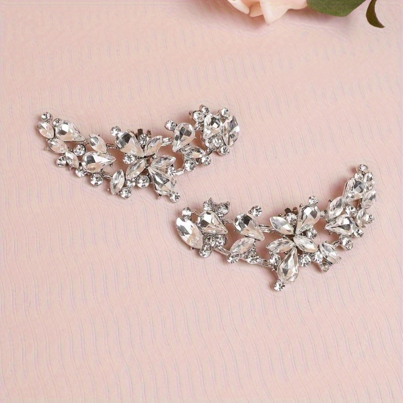 Women's Golden Diamond-Studded Shoe Clips for Shoes Bags and Pockets