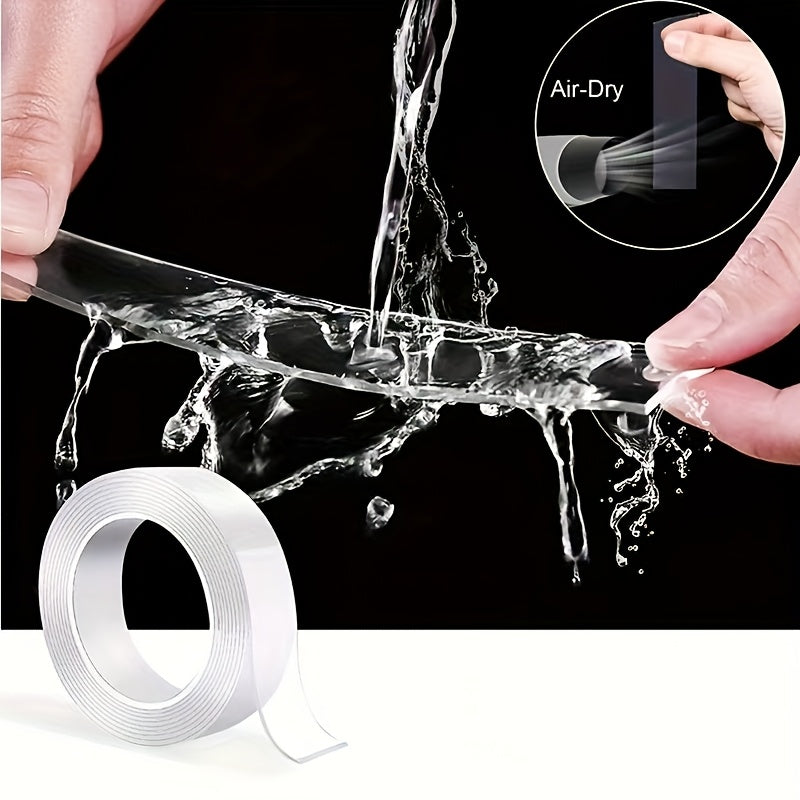 Ultra-Strong Transparent Double-Sided Tape for Indoor Plastic Surfaces