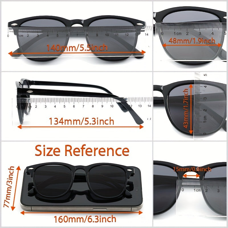 Six Pairs of Women's Stylish Oval Glasses in Assorted Colors