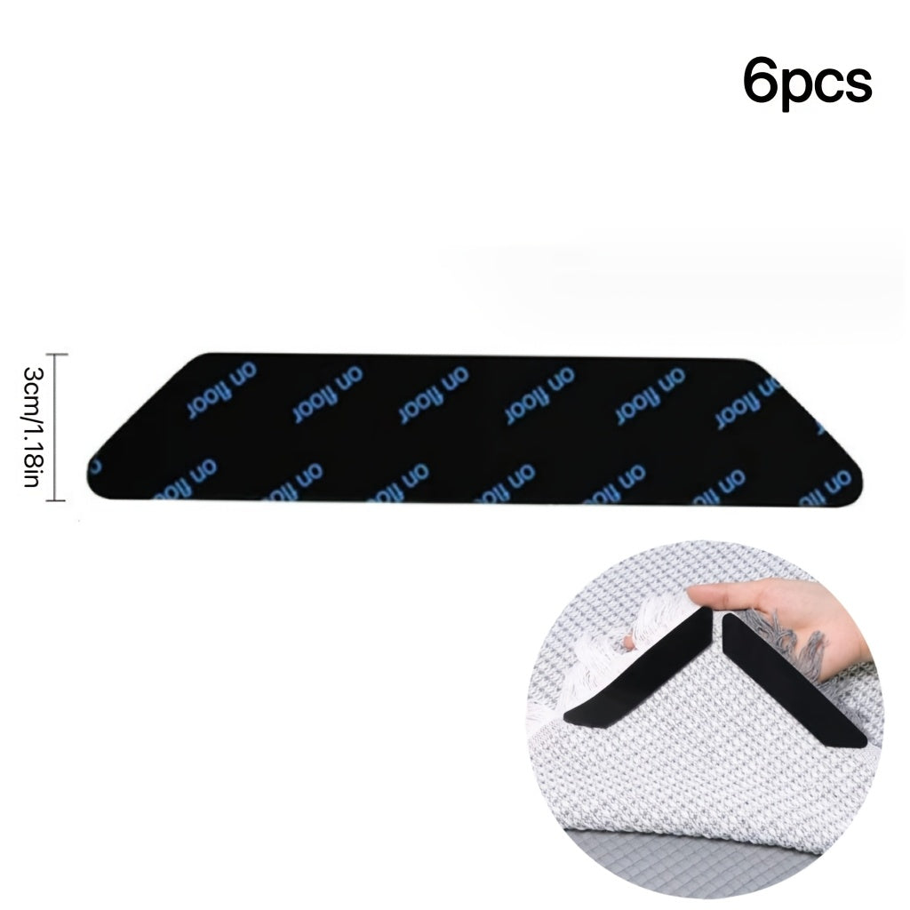 Set of 6 Washable Reusable Sofa Cover Grippers for Slip Prevention on Quilts and Mattresses