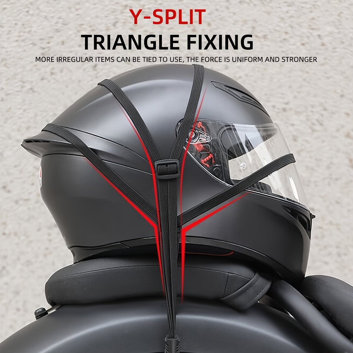 Adjustable Nylon Triangle Fixing Strap for Motorcycles and Bikes