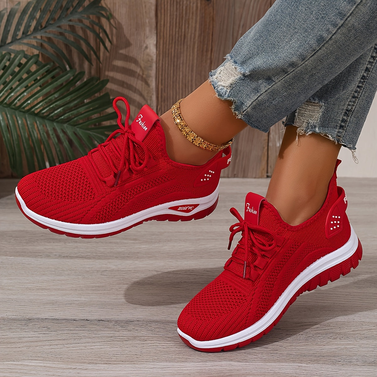 Women's Mesh Casual Slip-On Sneakers White Black Summer Beach Walking